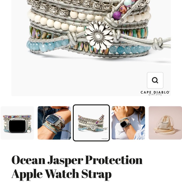 Beaded Apple Watch band - Picture 2 of 4